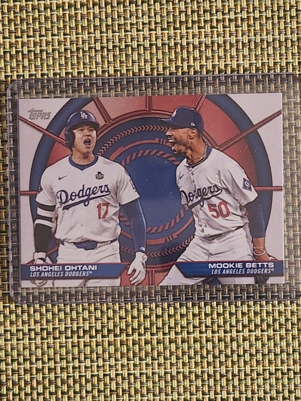 Shohei Ohtani / Mookie Betts Topps Dodgers Dual Player Card